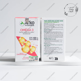 [Hàng Công Ty] Omega 3 Arkopharma Viên Dầu cá của Pháp Hộp 180 viên