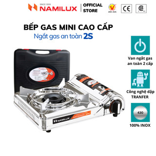 Bếp Gas Mini Du Lịch NaMilux NH-P3320AS/MLN-232SS│Ngắt Gas 2S - Giải Pháp Chống Nổ Lon Gas│Công Suất 2.6 Kw│Chính Hãng