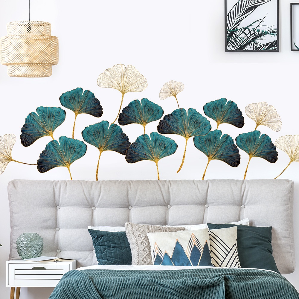 Decal Dán Tường Lá Cây Nhiệt Đới Monstera Có Keo Sẵn 75x94cm - Trang Trí Tường Phong Cách Tropical