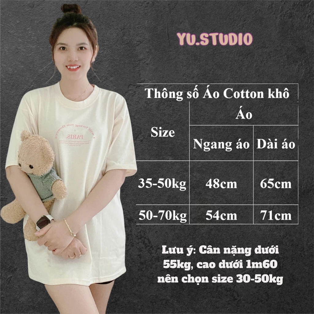[Peinn] Áo thun nữ , áo thun form rộng, áo cotton khô 3158 mẫu THE ONE