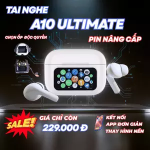Tai Nghe A10 Ultimate 26 Chức Năng ( nâng cấp pin ),Giao Diện Tổ Ong, Kết Nối App, Chống ồn ENC/ANC
