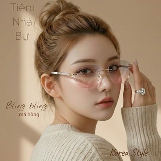 Gọng kính giả cận Bự Store viền kim tuyến kiểu dáng tiểu thư kính nữ độc lạ thời trang 1011 / 1147