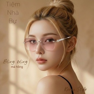 Gọng kính giả cận Bự Store viền kim tuyến kiểu dáng tiểu thư kính nữ độc lạ thời trang 1011 / 1147