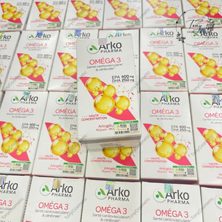 [Hàng Công Ty] Omega 3 Arkopharma Viên Dầu cá của Pháp Hộp 180 viên