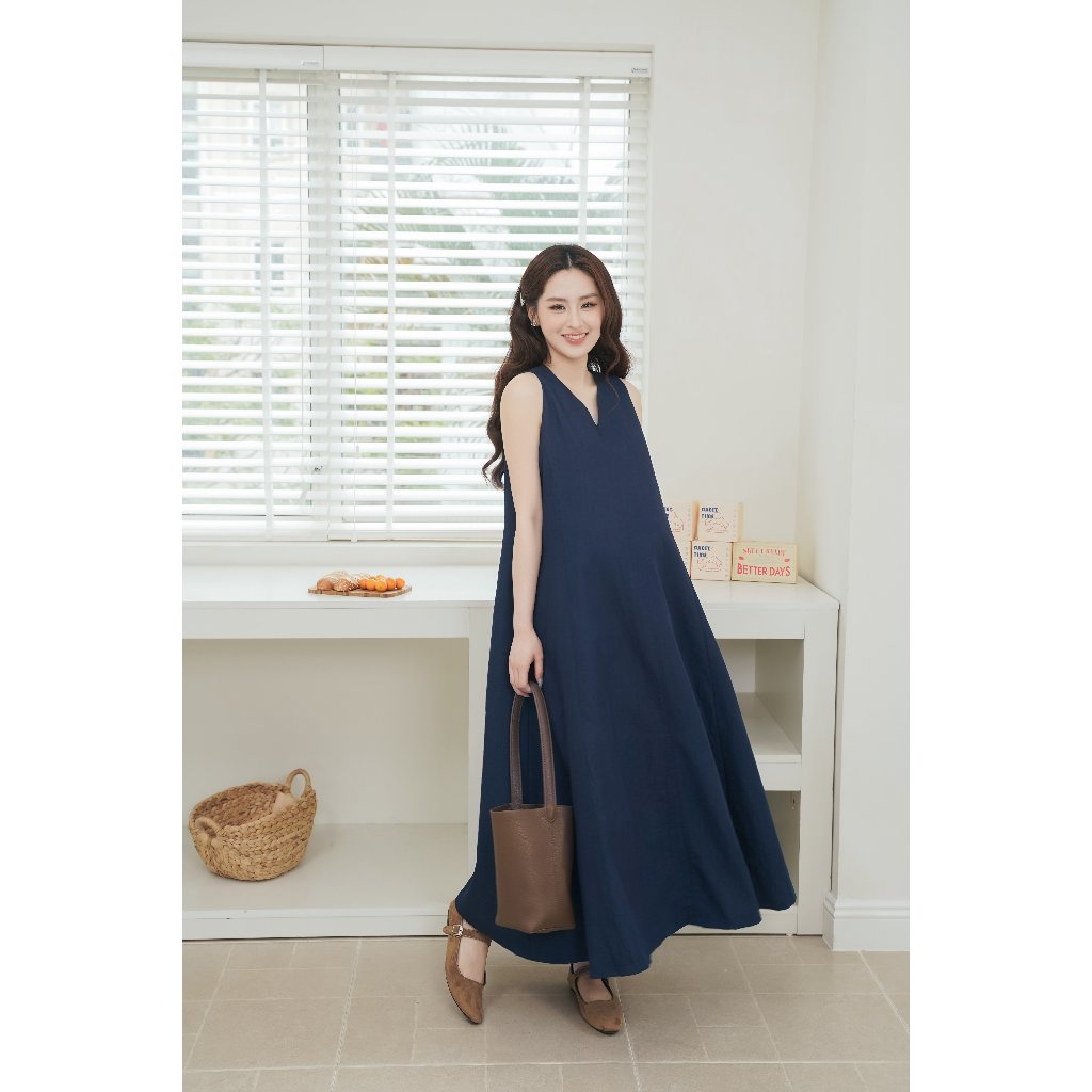 Váy bầu mùa hè, dáng suông Dilly Dress chất liệu rayon cao cấp mềm mát hợp mọi outfit đi làm, đi chơi BY L'AMME