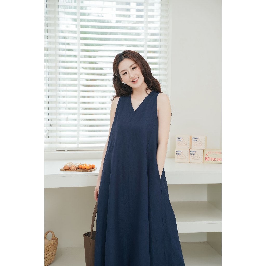 Váy bầu mùa hè, dáng suông Dilly Dress chất liệu rayon cao cấp mềm mát hợp mọi outfit đi làm, đi chơi BY L'AMME
