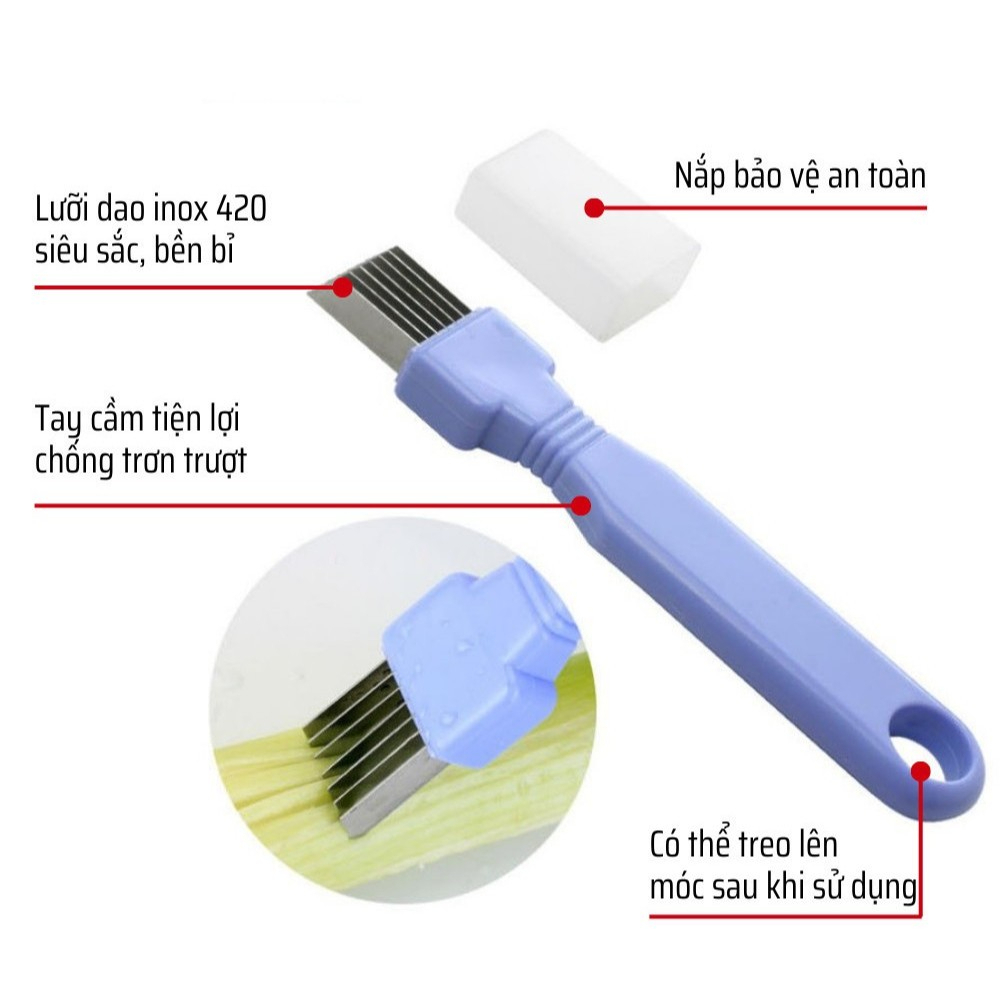 Dao Chẻ Hành Lá, Rau Muống Nhập Khẩu Hàn Quốc GG608 – Cắt Nhanh, Đều, Tiện Lợi
