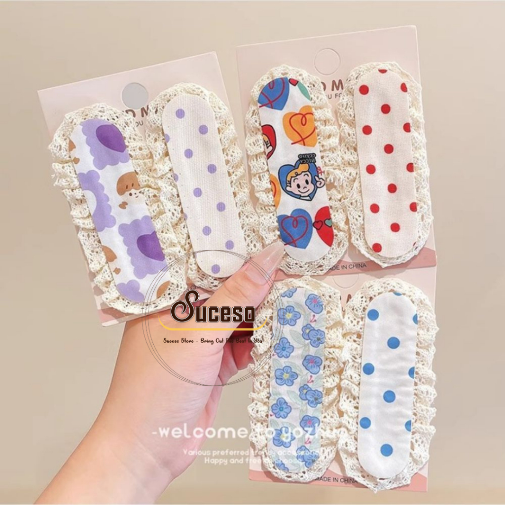 Miếng Dán Tóc Con Nữ Cute Dán Mái Velcro Giữ Tóc Gọn Gàng, Không Đau Tóc, Cho Bé Và Nữ – Suceso