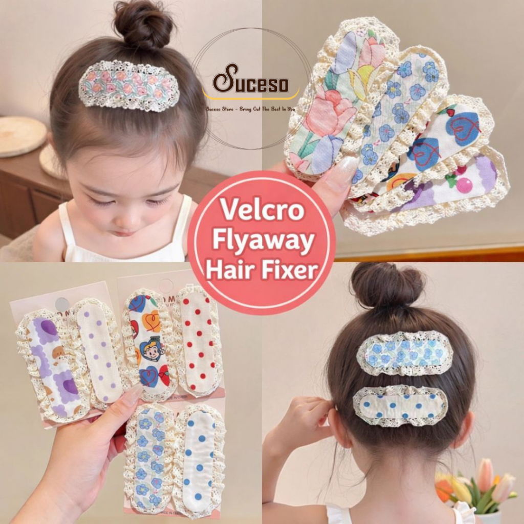 Miếng Dán Tóc Con Nữ Cute Dán Mái Velcro Giữ Tóc Gọn Gàng, Không Đau Tóc, Cho Bé Và Nữ – Suceso