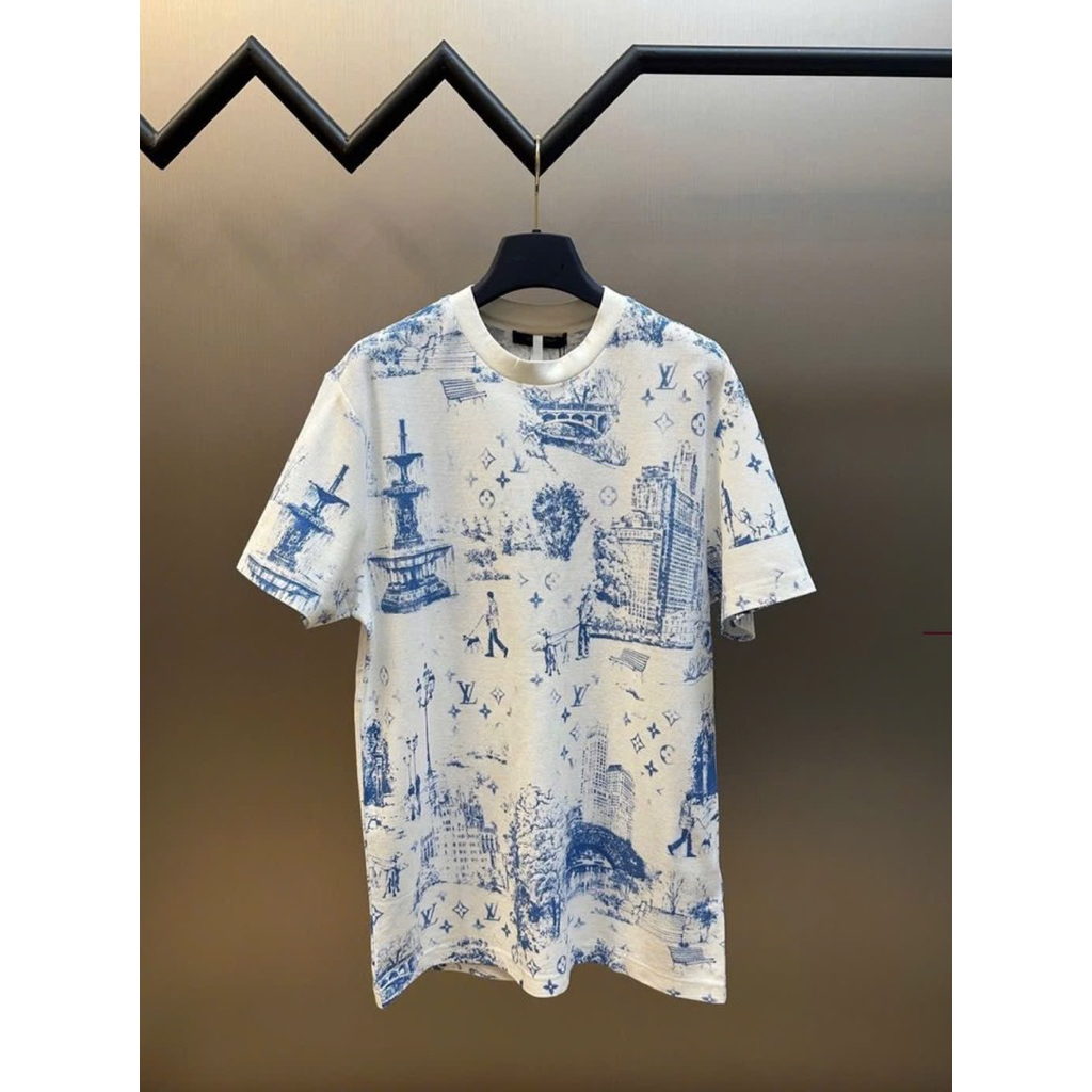 ⚡️[Hight Quality] Áo Phông Nam Nữ \/ Blue Ready - Điểm Nhấn Màu Phối Xanh Loang Hoạt Họa Cao Cấp Street Wear
