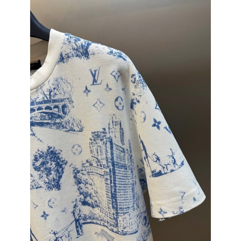 ⚡️[Hight Quality] Áo Phông Nam Nữ \/ Blue Ready - Điểm Nhấn Màu Phối Xanh Loang Hoạt Họa Cao Cấp Street Wear