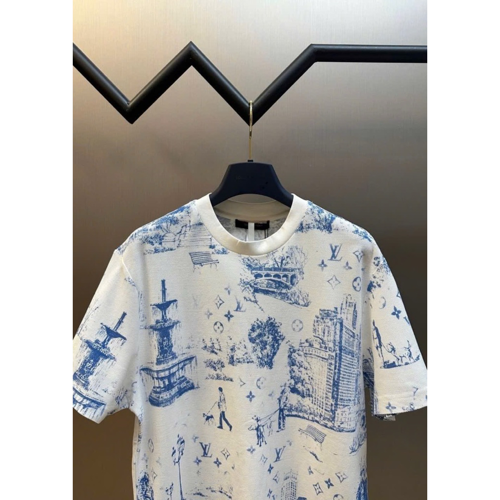 ⚡️[Hight Quality] Áo Phông Nam Nữ \/ Blue Ready - Điểm Nhấn Màu Phối Xanh Loang Hoạt Họa Cao Cấp Street Wear