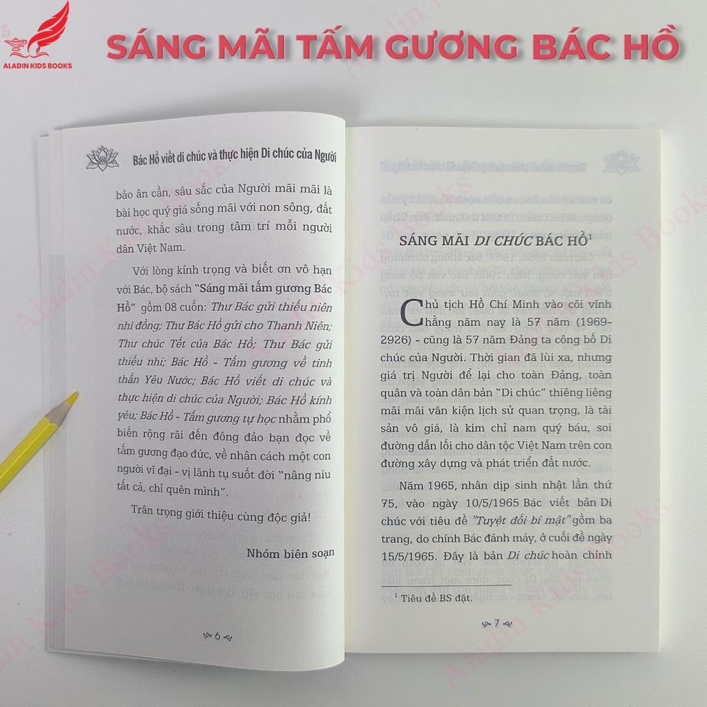 Sách Bác Hồ Viết Di Chúc Và Thực Hiện Di Chúc Của Người - Sáng Mãi Tấm Gương Bác Hồ