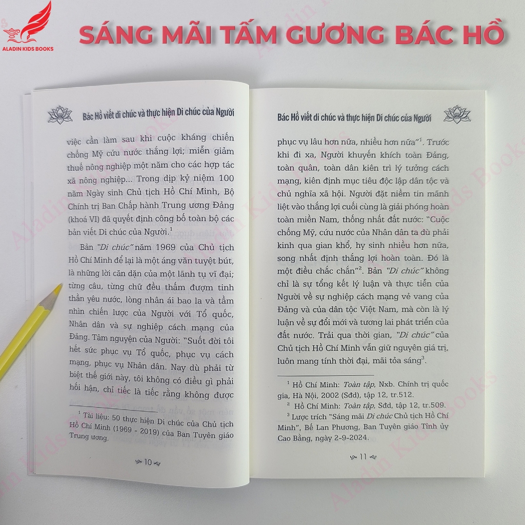 Sách Bác Hồ Viết Di Chúc Và Thực Hiện Di Chúc Của Người - Sáng Mãi Tấm Gương Bác Hồ
