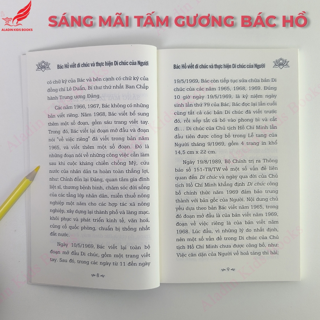 Sách Bác Hồ Viết Di Chúc Và Thực Hiện Di Chúc Của Người - Sáng Mãi Tấm Gương Bác Hồ