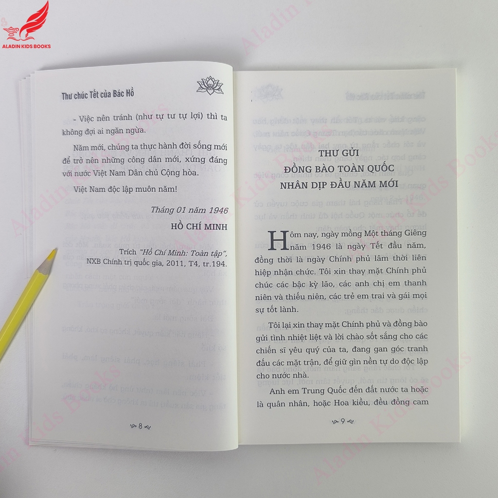 Sách Thư Chúc Tết Của Bác Hồ - Sáng Mãi Tấm Gương Bác Hồ - Sách thiếu nhi về Bác Hồ