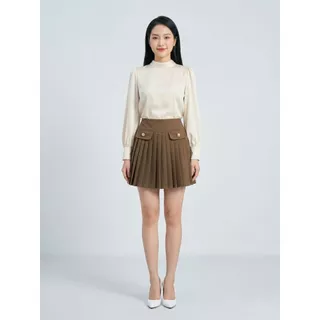 MARC FASHION Váy mini chữ A xếp ly CBVN022647