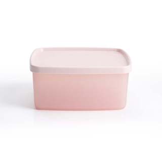 [RT] Bộ 2 hộp đựng thực phẩm Tupperware trữ khô và mát Stacking Square Small 400ml