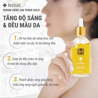 Serum  dưỡng da TENUE 24K GOLD AMPOULE dưỡng ẩm, làm trắng, giúp da mềm mịn