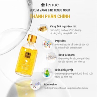 Serum  dưỡng da TENUE 24K GOLD AMPOULE dưỡng ẩm, làm trắng, giúp da mềm mịn
