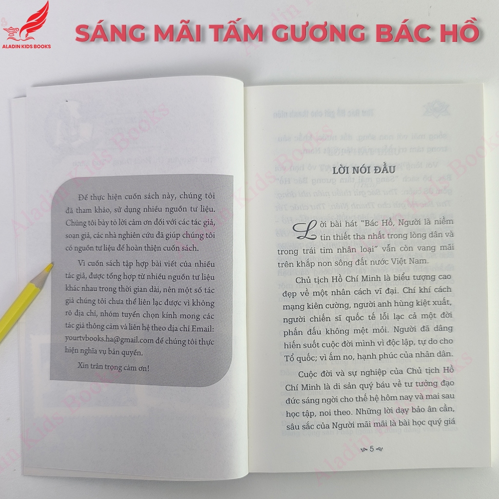 Sách Thư Bác Hồ Gửi Cho Thanh Niên - Sáng Mãi Tấm Gương Bác Hồ - Sách về Bác Hồ cho thiếu nhi