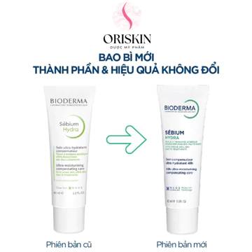 Bioderma Kem Dưỡng Làm Dịu Và Phục Hồi Cho Da Mụn Bị Suy Yếu Và Giảm Khô Căng, Bong Tróc Bioderma Sebium Hydra 40ml