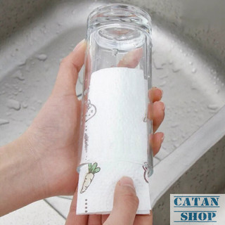 Giấy Cuộn Lau Bếp, Khăn Lau Bếp Đa Năng Họa Tiết 20 - 25cm Siêu Dai, Thấm Hút Tốt Lau Sạch Vết Bẩn