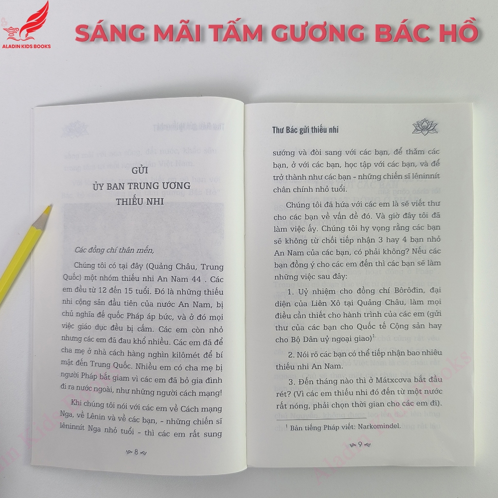 Sách Thư Bác Gửi Thiếu Nhi - Sáng Mãi Tấm Gương Bác Hồ - Sách thiếu nhi về Bác Hồ