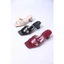 DK Dép nữ cao 5cm 3 màu đen, đỏ, kem xịn sò dễ di, tôn dáng