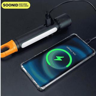 Đèn Pin Soonid Siêu Sáng, Pin 3500mah, Chiếu Xa 200m,Zoom Xa Gần, Cod Led, 9 Chế Độ Sáng, Thời Gian Sáng 3 - 7 Giờ