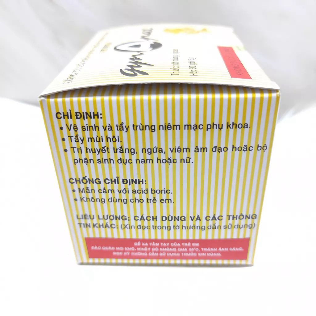 ✅(Chính hãng) Muối vệ sinh hoa Hồng GYNAPAX hộp 30 gói- có CHE TÊN
