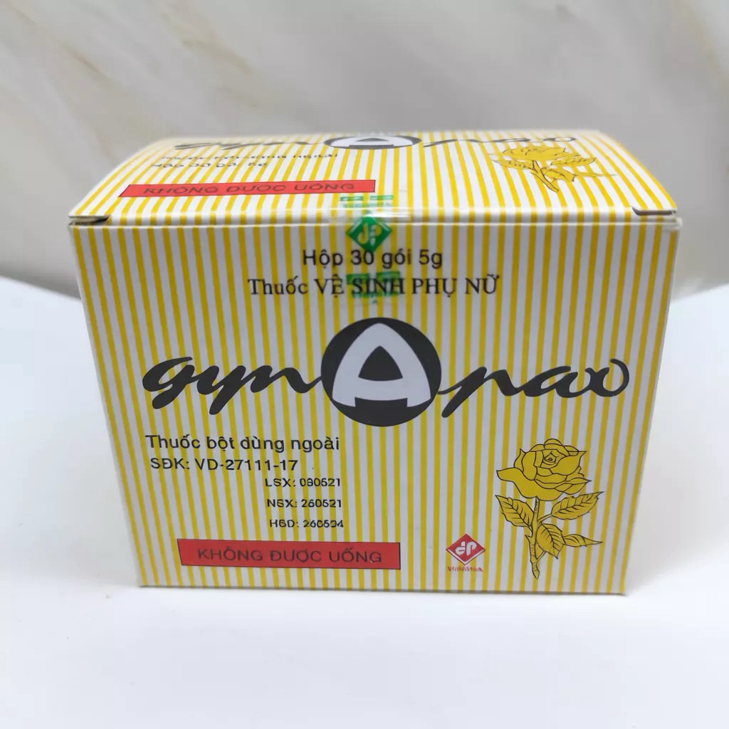 ✅(Chính hãng) Muối vệ sinh hoa Hồng GYNAPAX hộp 30 gói- có CHE TÊN