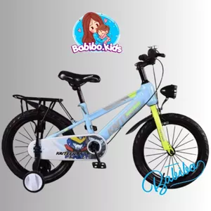 Xe đạp trẻ em Babibo Kids, xe đạp địa hình cho bé trai từ 3-10 có đèn Led khung thép chắc chắn