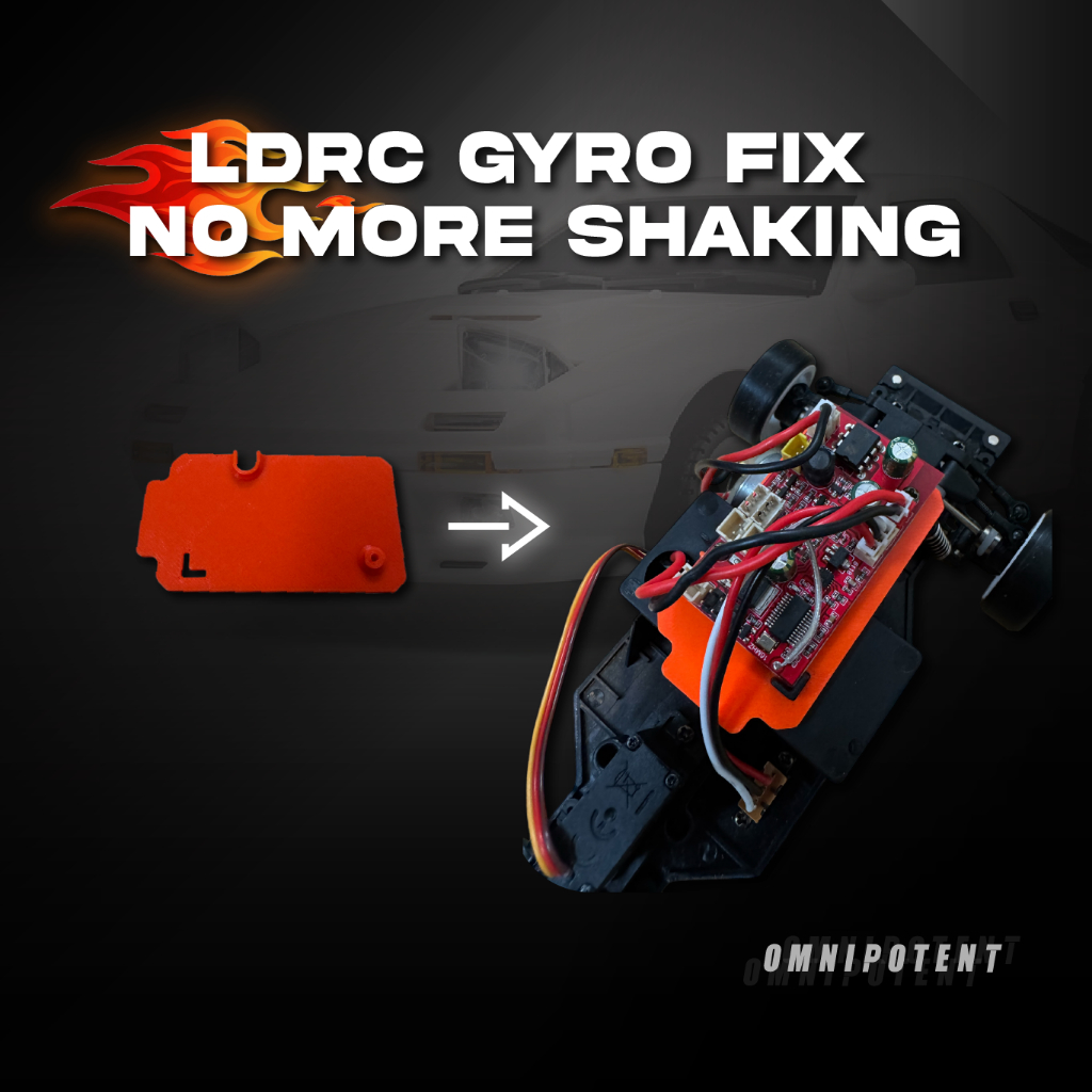 [ mod LDRC ] Plate cố định mạch cho LDRC ( Fix gyro zin của xe LDRC hết ...