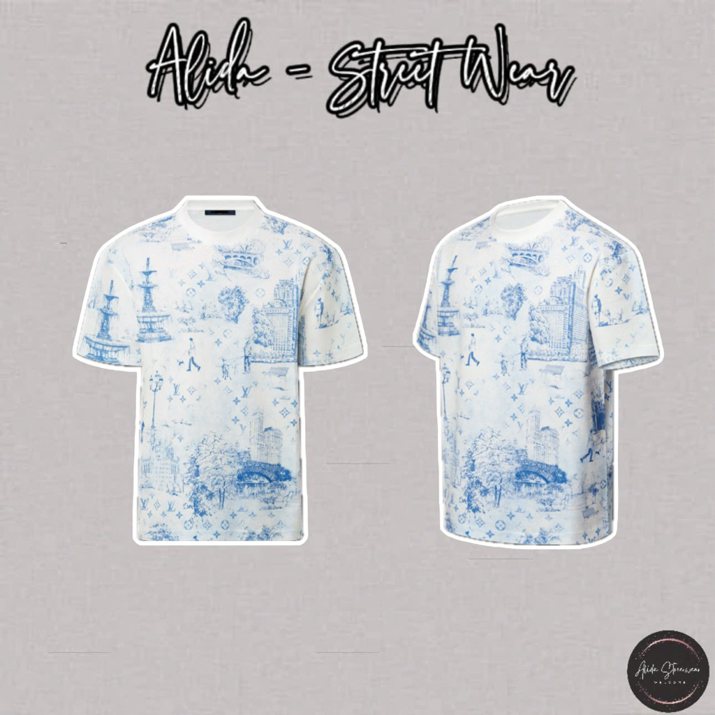 ⚡️[Hight Quality] Áo Phông Nam Nữ \/ Blue Ready - Điểm Nhấn Màu Phối Xanh Loang Hoạt Họa Cao Cấp Street Wear
