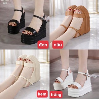 GIÀY SANDAL ĐẾ XUỒNG QUAI MẢNH 12CM HÀNG LOẠI I CAO CẤP KT II GG VV