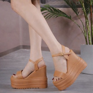 GIÀY SANDAL ĐẾ XUỒNG QUAI MẢNH 12CM HÀNG LOẠI I CAO CẤP KT II GG VV