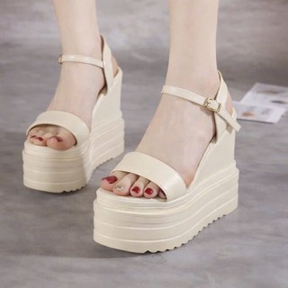 GIÀY SANDAL ĐẾ XUỒNG QUAI MẢNH 12CM HÀNG LOẠI I CAO CẤP KT II GG VV