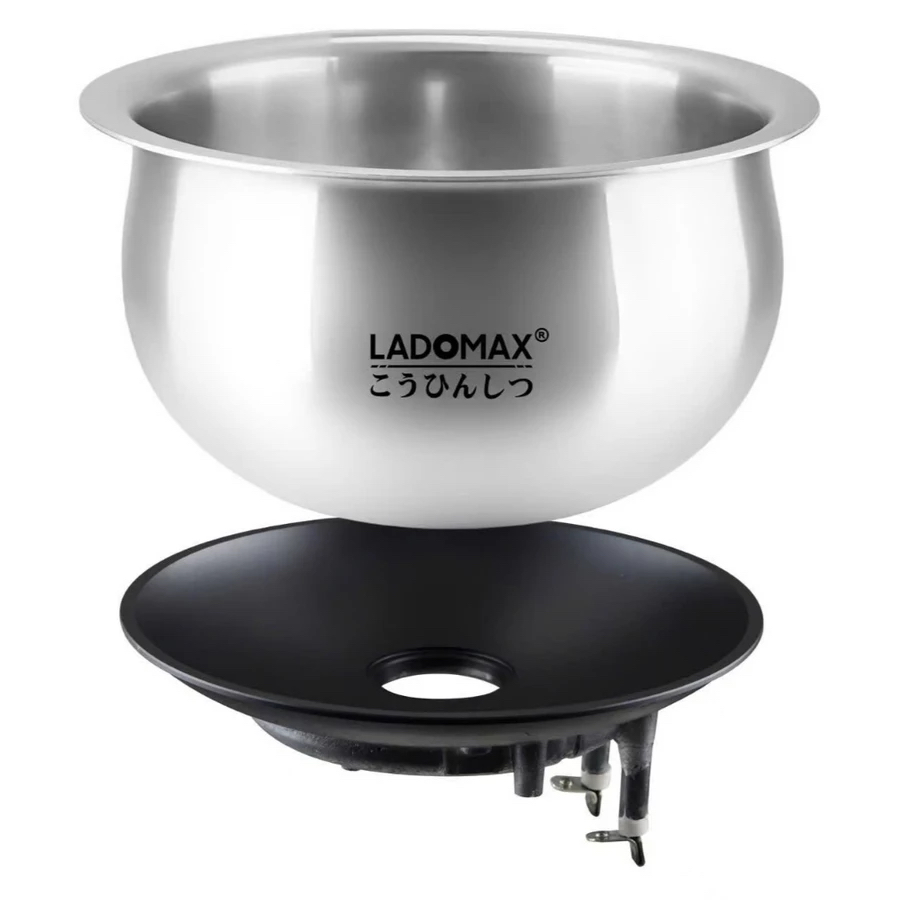 NỒI CƠM ĐIỆN NẮP GÀI - NẮP BÊN TRONG (NẮP PHỤ) RỜI LADOMAX - HA-6318