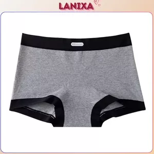 Quần lót nữ cotton cao cấp dáng boxer cạp vừa tôn dáng đáy nâng cấp dài và thoải mái LANXA L5284 -CB
