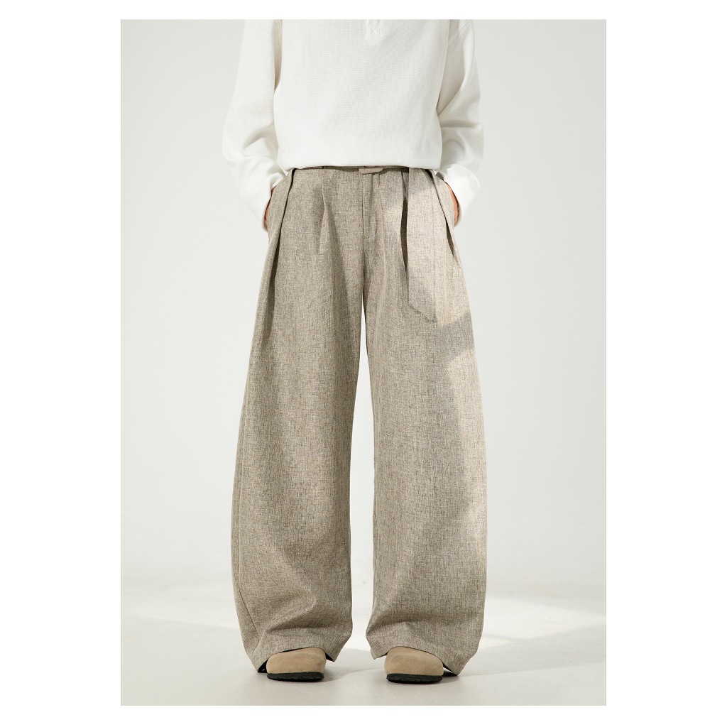 Quần Xếp Ly Ba Chiều Unisex 2026 - Ống Đứng Eo Điều Chỉnh, Dáng Suông Che Khuyết Điểm