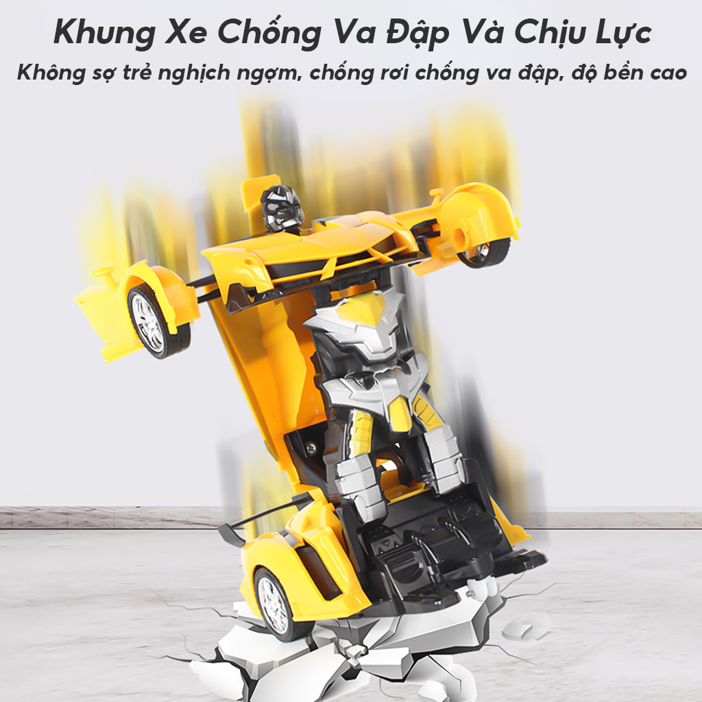 Robot biến hình xe điều khiển từ xa, quà tặng ngày trẻ em, quà sinh nhật