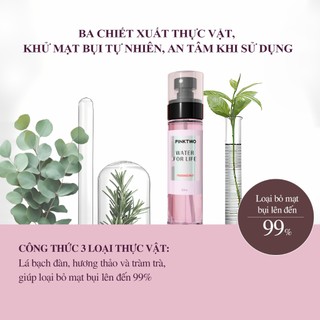 PINKTWO Body Mist 12% Tinh Dầu – Xịt Thơm Khử Mùi Cơ Thể & Quần Áo Lưu Hương 12H– Ngăn Mạt Bụi 99%– HƯƠNG NƯỚC HOA 105ml