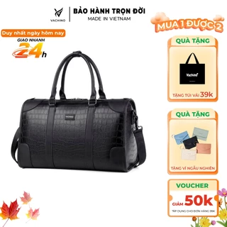 Túi xách da đựng quần áo chất liệu da cao cấp thương hiệu VACHINO-TX028