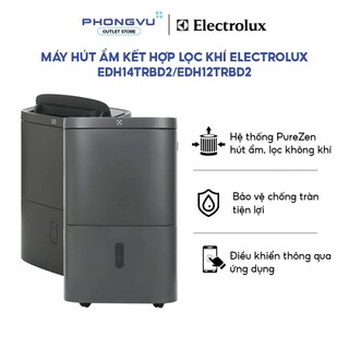 Máy Hút Ẩm Electrolux PureZen EDH12TRBD2 24L / EDH14TRBD2 27L - Lọc Không Khí HEPA H13, Phòng 50-58m², BH 24 Tháng