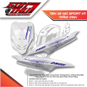 TEM XE MIO SPORT #11 (CHẤT LƯỢNG CAO - SẮC NÉT - KHÔNG PHAI MÀU)