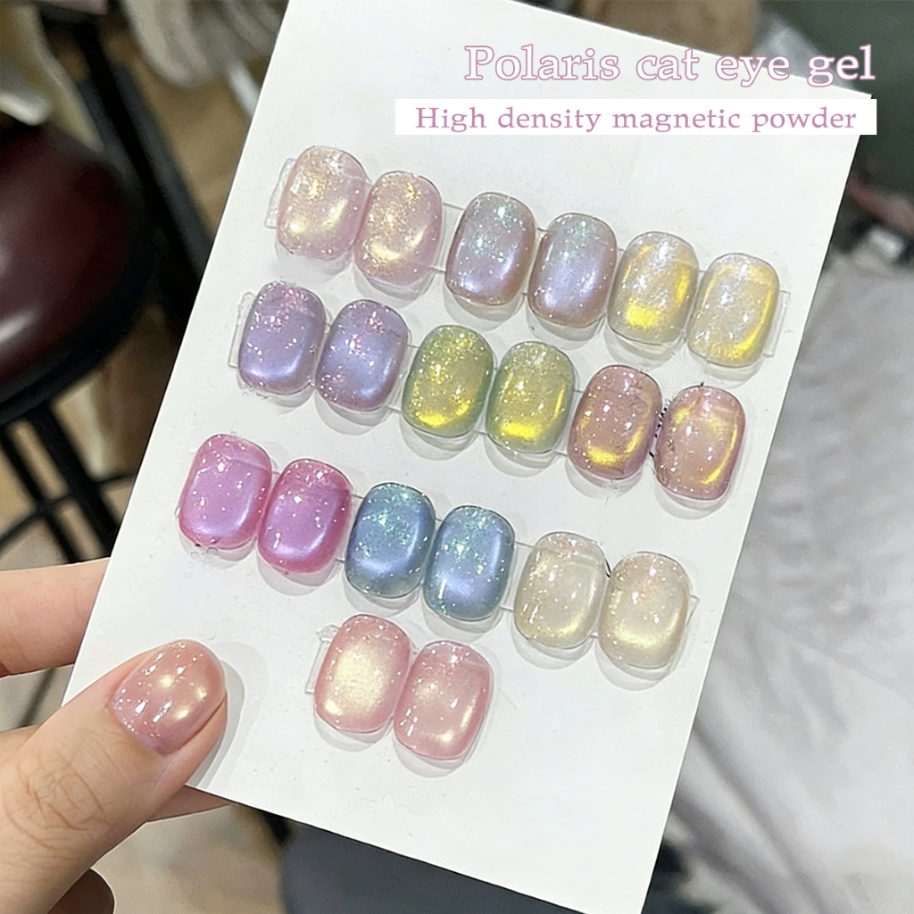 XEIJAYI 10ml-Sơn móng tay dạng gel hiệu ứng mắt mèo Polaris Blue, bộ 10 màu,thích hợp cho việc tự làm nghệ thuật vẽ móng