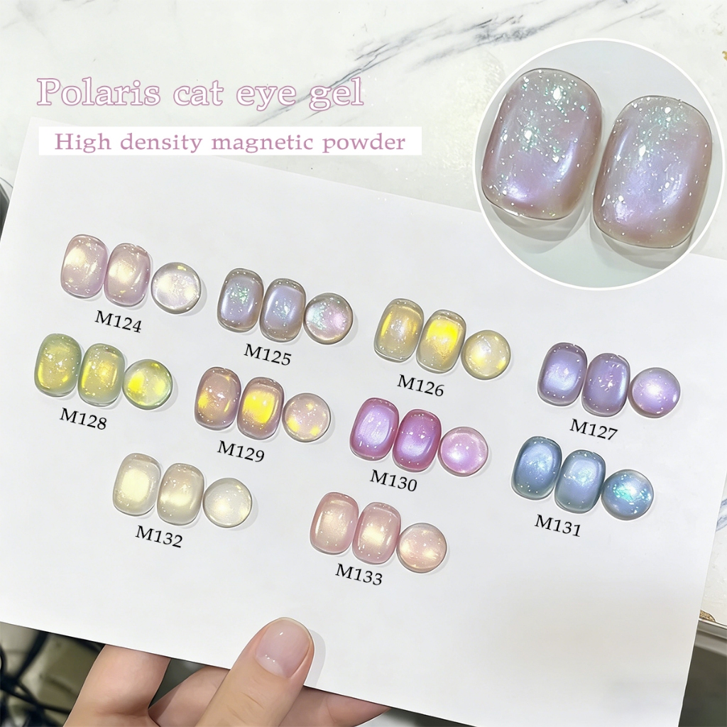 XEIJAYI 10ml-Sơn móng tay dạng gel hiệu ứng mắt mèo Polaris Blue, bộ 10 màu,thích hợp cho việc tự làm nghệ thuật vẽ móng