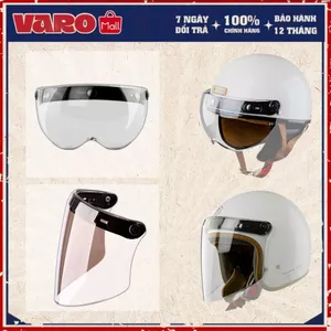 Kính M Trà VARO Gắn Mũ Bảo Hiểm 1/2, 3/4 Đầu - Kính Lửng Gắn Nón