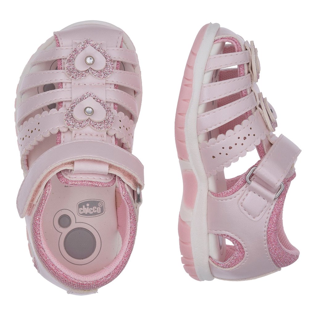 Sandal tập đi trẻ em Chicco Fiorda màu hồng